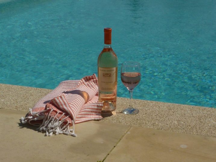 Wine by the pool from Stylish Cornish Cottages