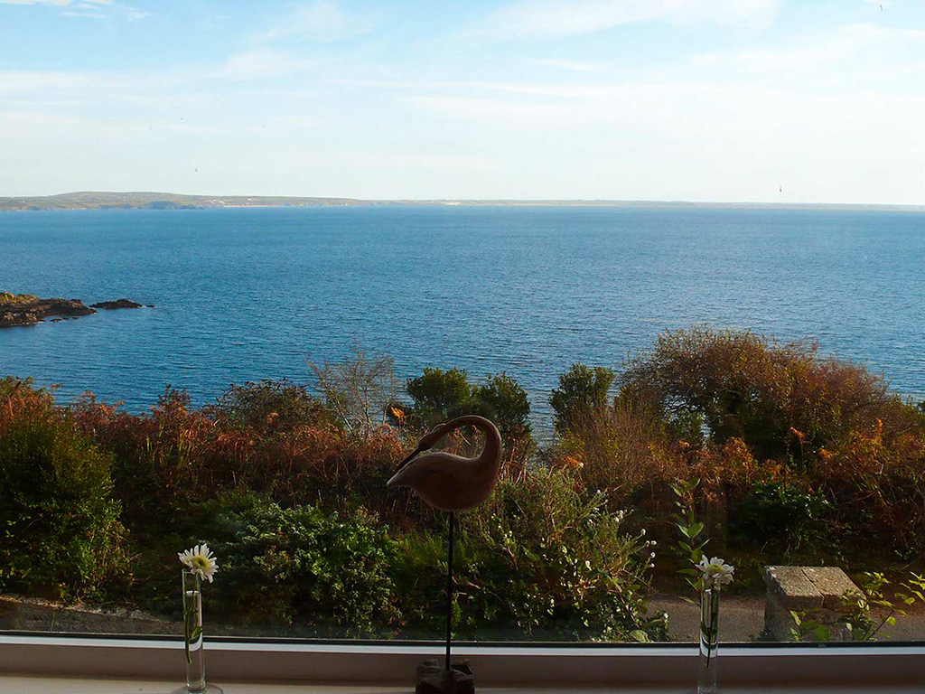 Sea view from Mousehole Cottage in Cornwall