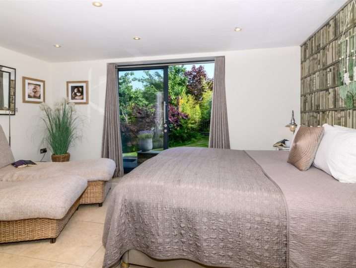 Master Suite with Patio Doors | Holiday Cottage in Mousehole