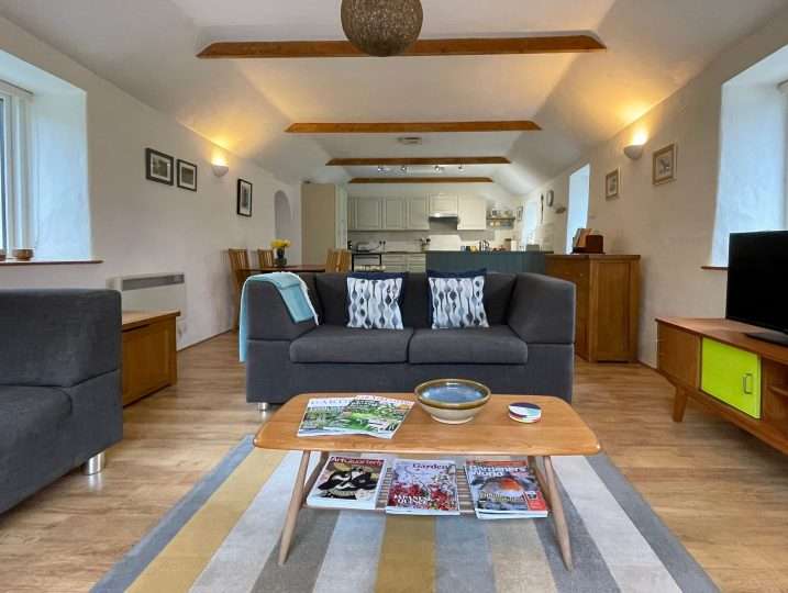 Cornish Barn Near Coast | Open Plan Sitting Room