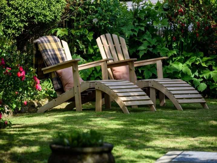 Sunbathing in the private garden | Porth Nanven Cottage - Cornish Cottage St Just - Coastal