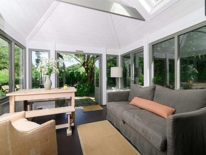 Dining area with patio doors leading to garden | Cornish-Cottage-St-Just-Coastal