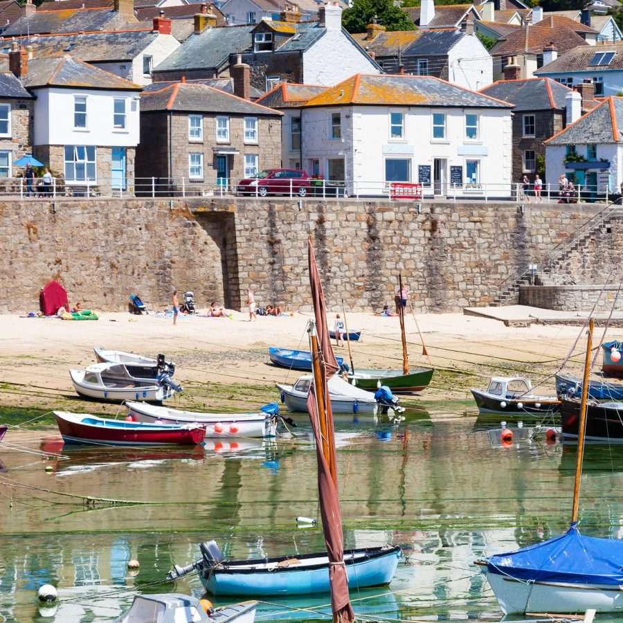 Mousehole Harbour, boats in foreground | Mousehole Harbour a History