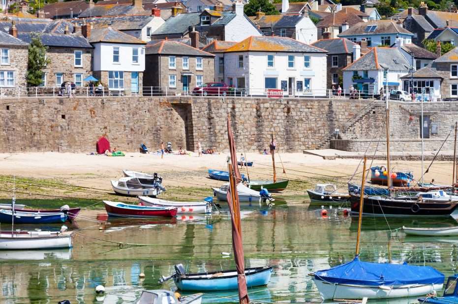 Mousehole Harbour, boats in foreground | Mousehole Harbour a History