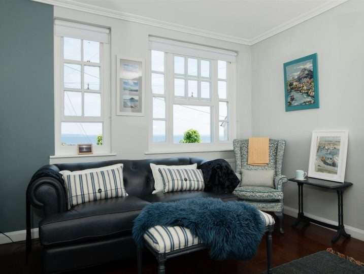 Sitting Room with sea views | Retreat in Mousehole sea views