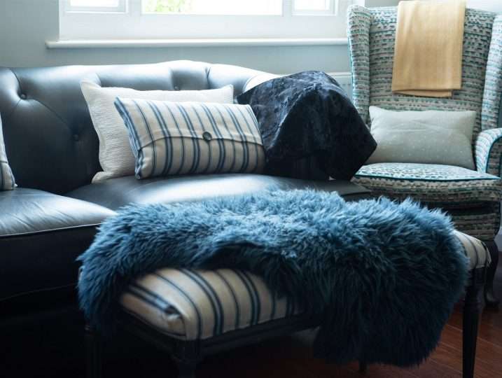 Comfortable sofa with throw | Retreat in Mousehole sea views