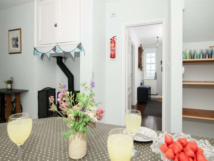 Kitchen looking through to Hallway | Retreat in Mousehole sea views