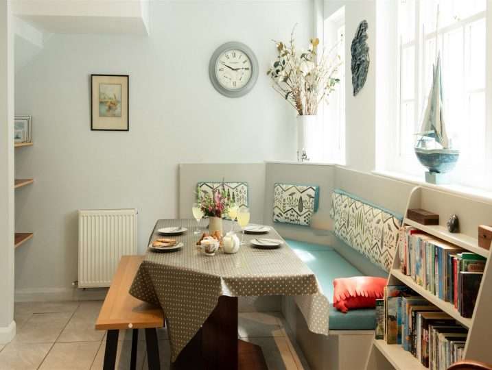 Dining Room table | Retreat in Mousehole sea views